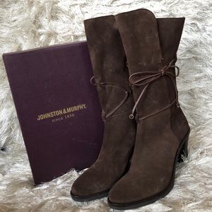Brown suede boots - Johnston & Murphy